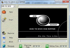 DVD to DIVX VCD Ripper